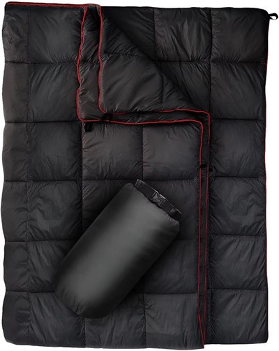 Cobertor de acampamento fofo-para todas as estações: quente, à prova d'água e leve