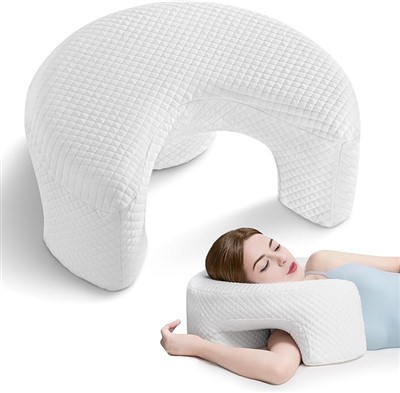 Travesseiro lateral ergonômico para dormir com orifícios para os braços